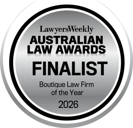 Australian Law Awards 2026 — Finalist, Boutique Law Firm of the Year